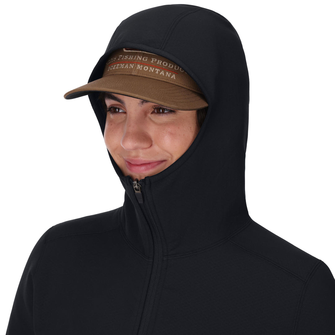 Simms Women's Strata 330 Full-Zip Hoody Black Image 04