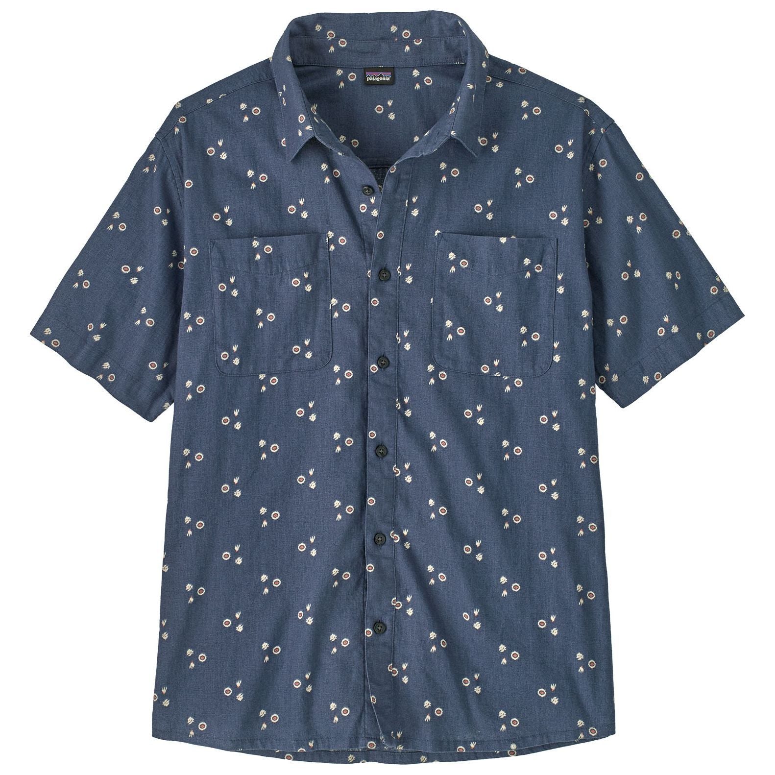 Patagonia Men's Back Step Shirt Bouquet: Dolomite Blue