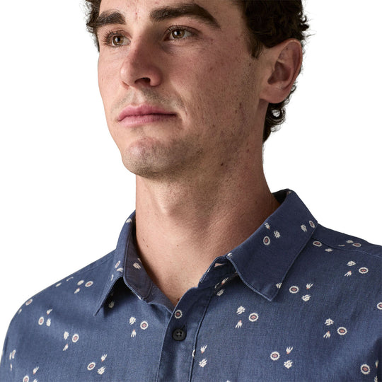 Patagonia Men's Back Step Shirt Bouquet: Dolomite Blue
