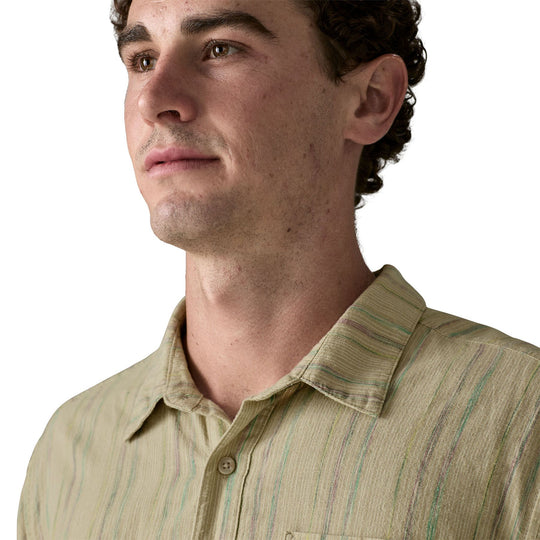 Patagonia Men's Back Step Shirt Rapids: Weathered Stone