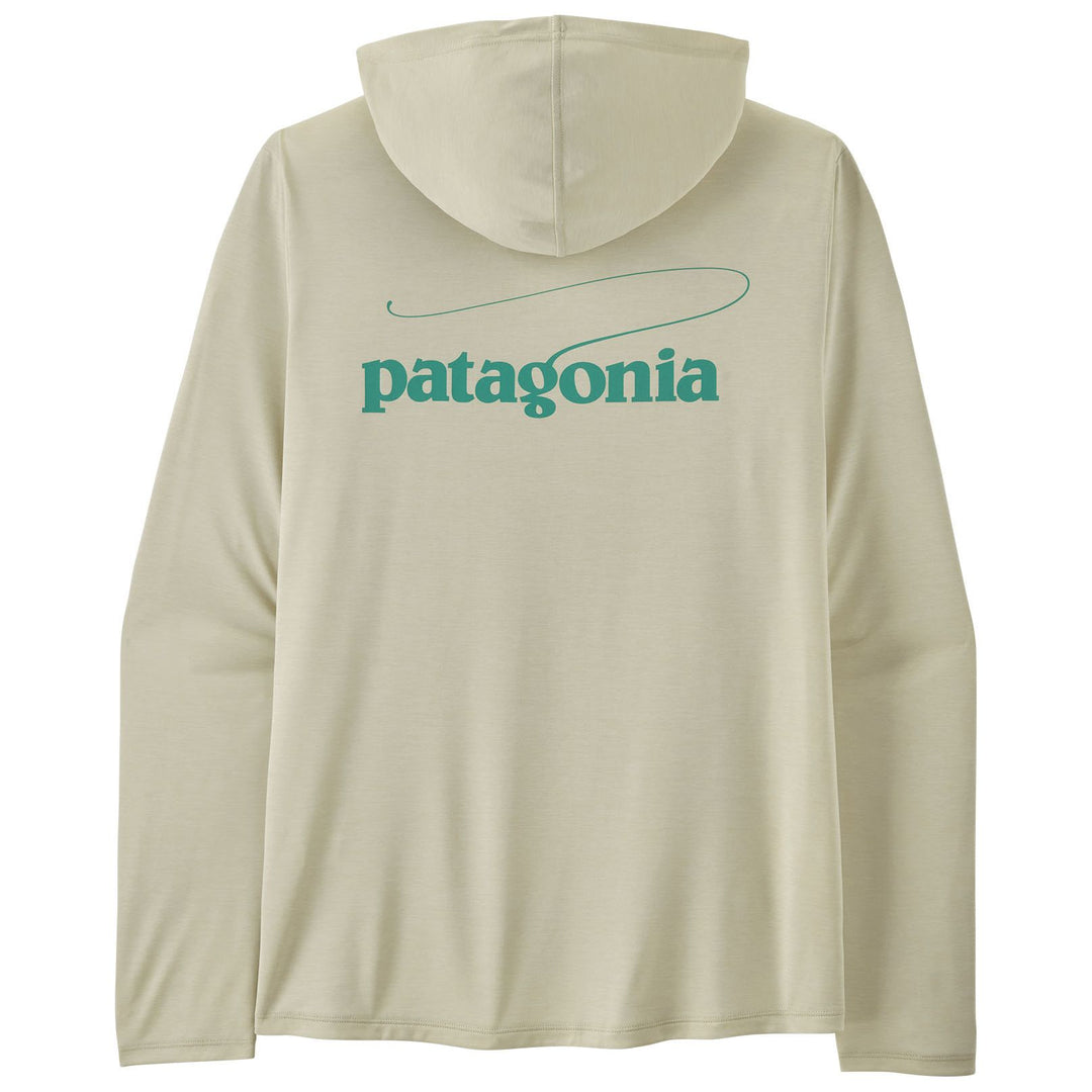 Patagonia Men's Capilene Cool Daily Hoody - Casting Logo Dyno White