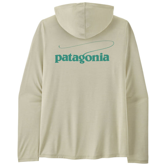 Patagonia Men's Capilene Cool Daily Hoody - Casting Logo Dyno White