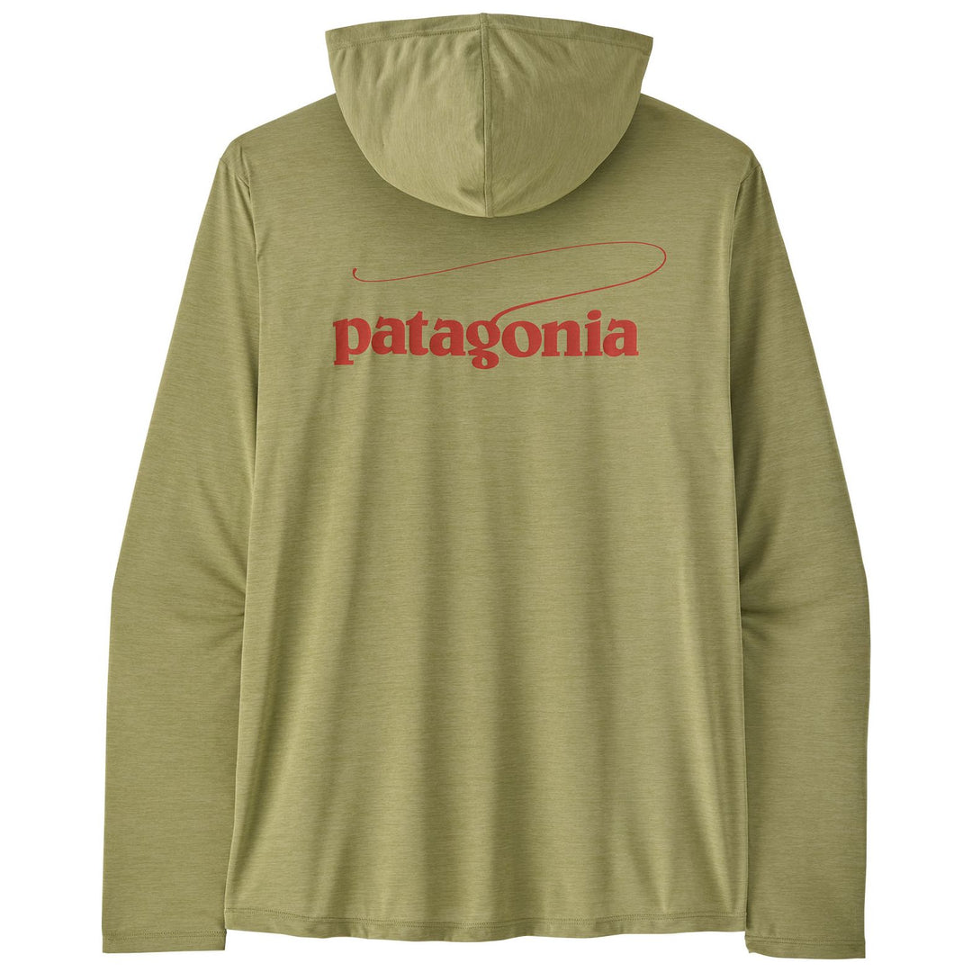 Patagonia Men's Capilene Cool Daily Hoody - Casting Logo Gumtree Green - Light Gumtree Green X-Dye