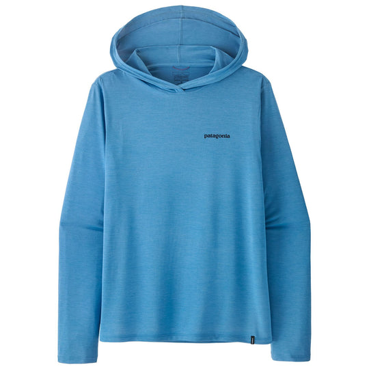 Patagonia Men's Capilene Cool Daily Hoody - Casting Logo Shore Blue - Light Shore Blue X-Dye