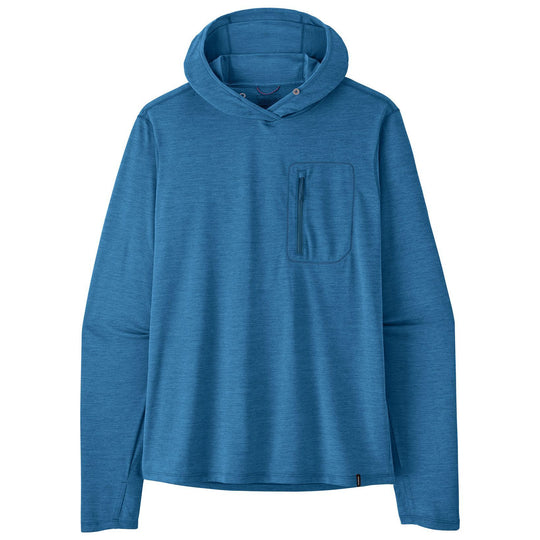 Patagonia Men's Capilene Cool Sun Hoody Aquatic Blue - Light Aquatic Blue X-Dye