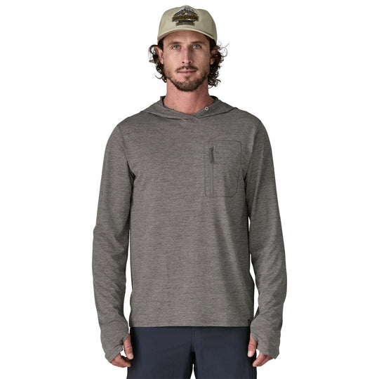 Patagonia Men's Capilene Cool Sun Hoody Forge Grey - Noble Grey X-Dye