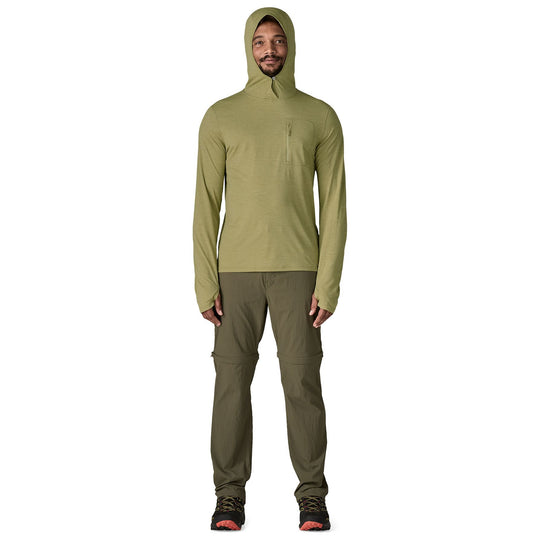 Patagonia Men's Capilene Cool Sun Hoody Gumtree Green - Light Gumtree Green X-Dye