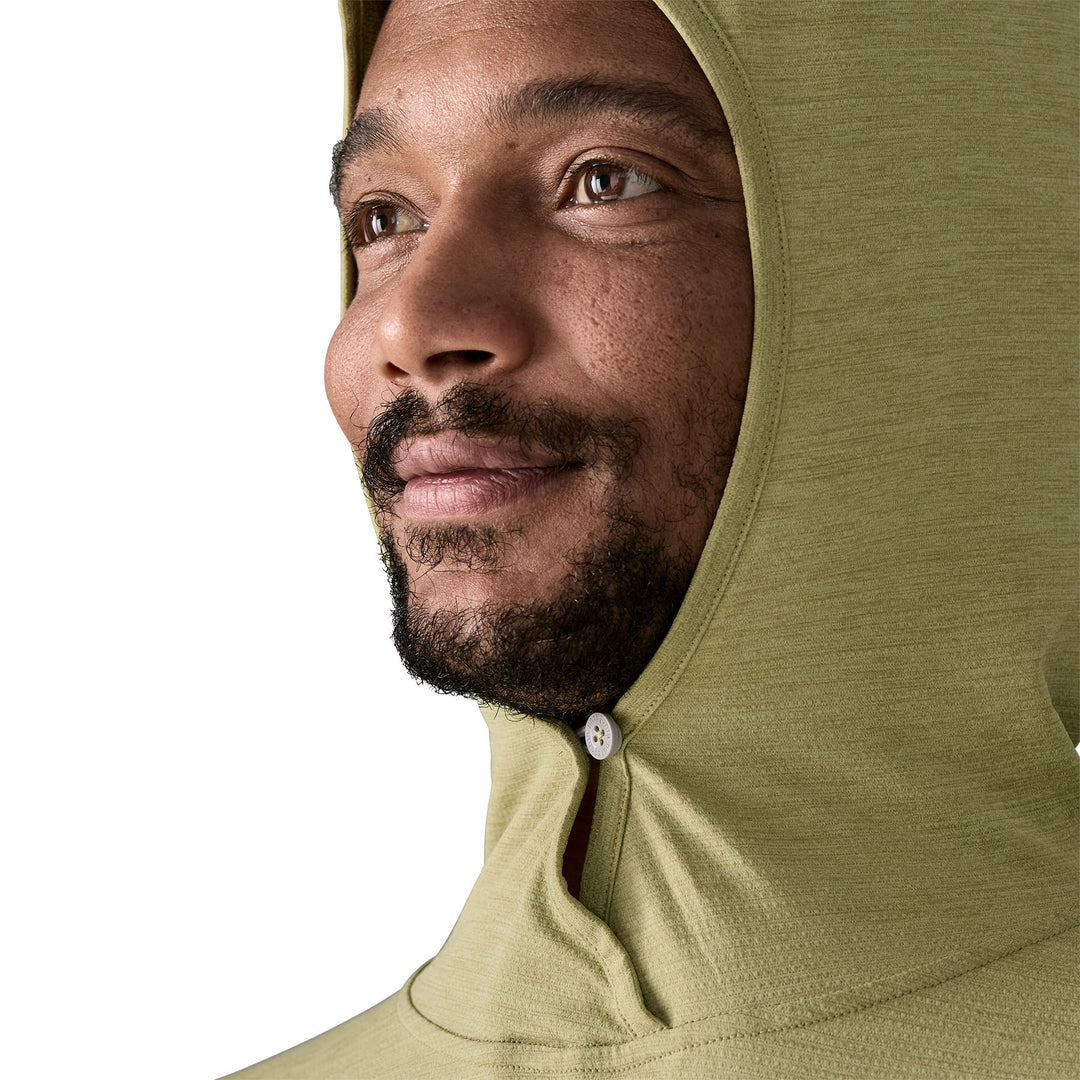 Patagonia Men's Capilene Cool Sun Hoody Gumtree Green - Light Gumtree Green X-Dye