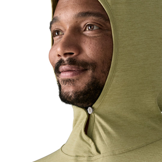Patagonia Men's Capilene Cool Sun Hoody Gumtree Green - Light Gumtree Green X-Dye
