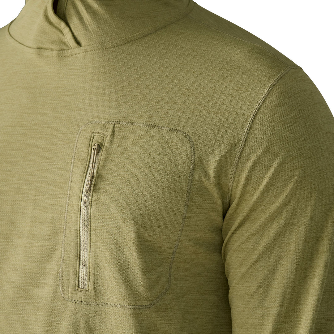 Patagonia Men's Capilene Cool Sun Hoody Gumtree Green - Light Gumtree Green X-Dye