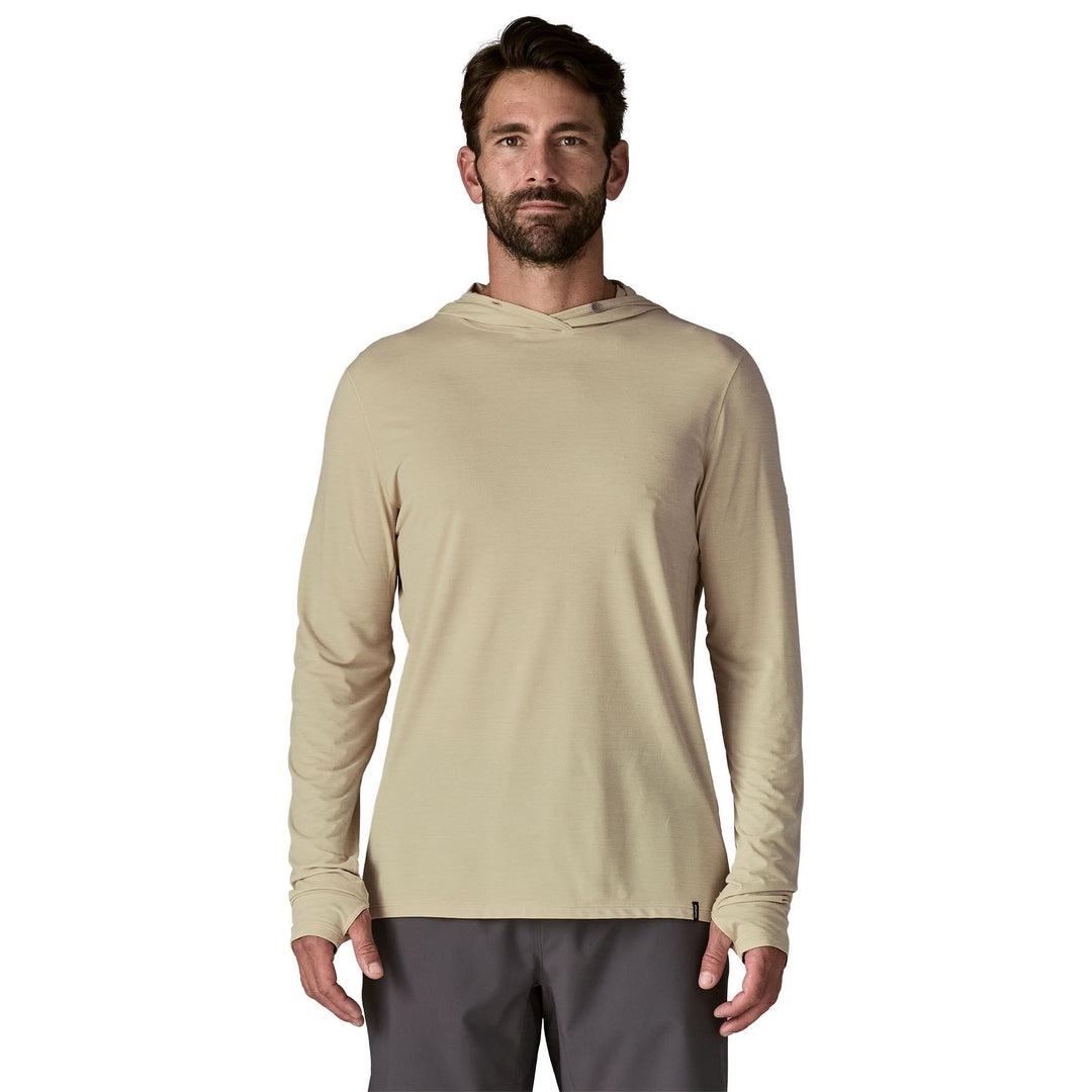 Patagonia Men's Capilene Cool Ultra Hoody Pumice - Dyno White X-Dye