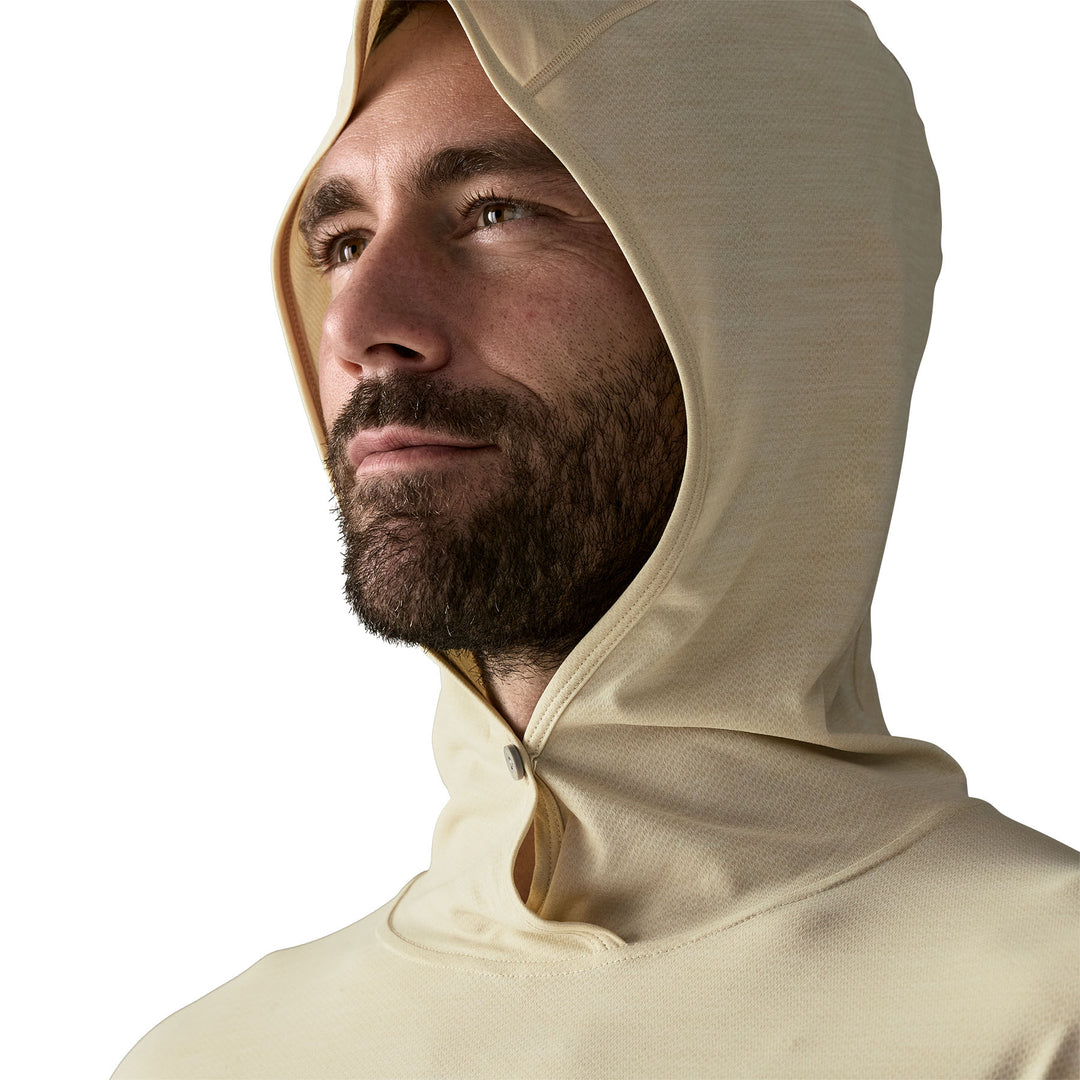 Patagonia Men's Capilene Cool Ultra Hoody Pumice - Dyno White X-Dye