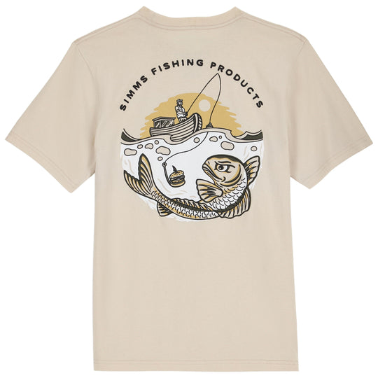 Simms Kid's Baited T-Shirt Natural Image 01