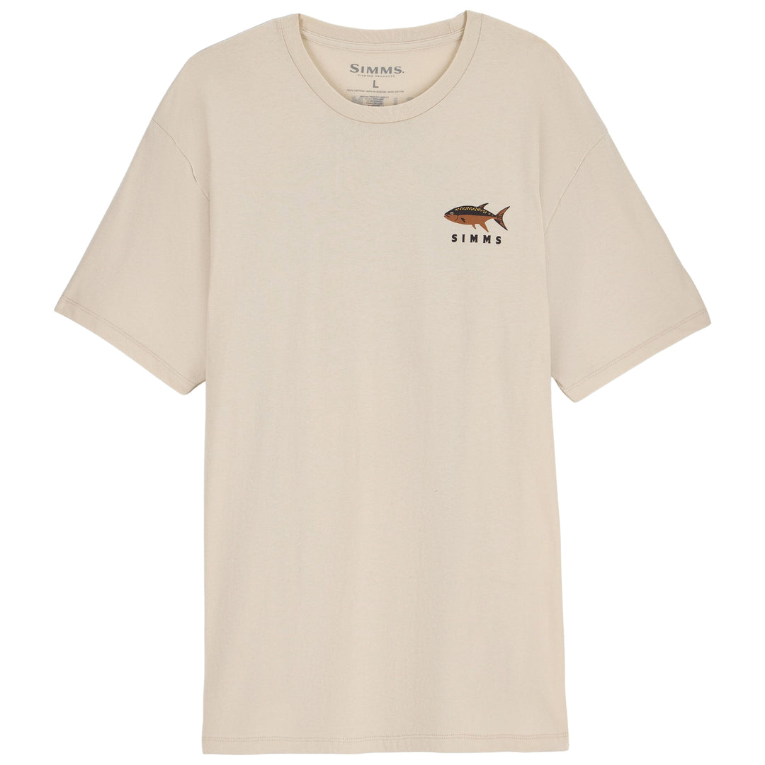 Simms Men's Lake Nomad T-Shirt Natural Image 02