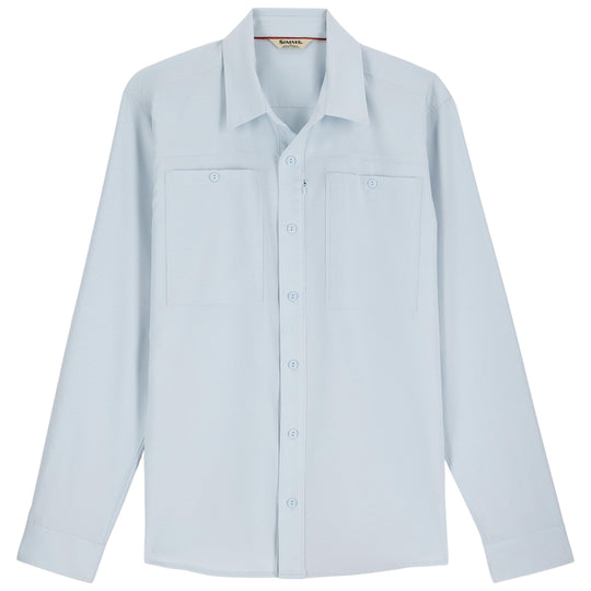 Simms Men's Launch LS Shirt Bimini Blue Heather Image 01