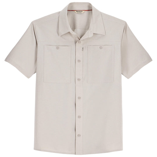 Simms Men's Launch SS Shirt Lunar Gray Heather Image 01