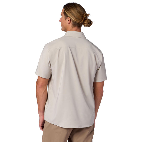Simms Men's Launch SS Shirt Lunar Gray Heather Image 03