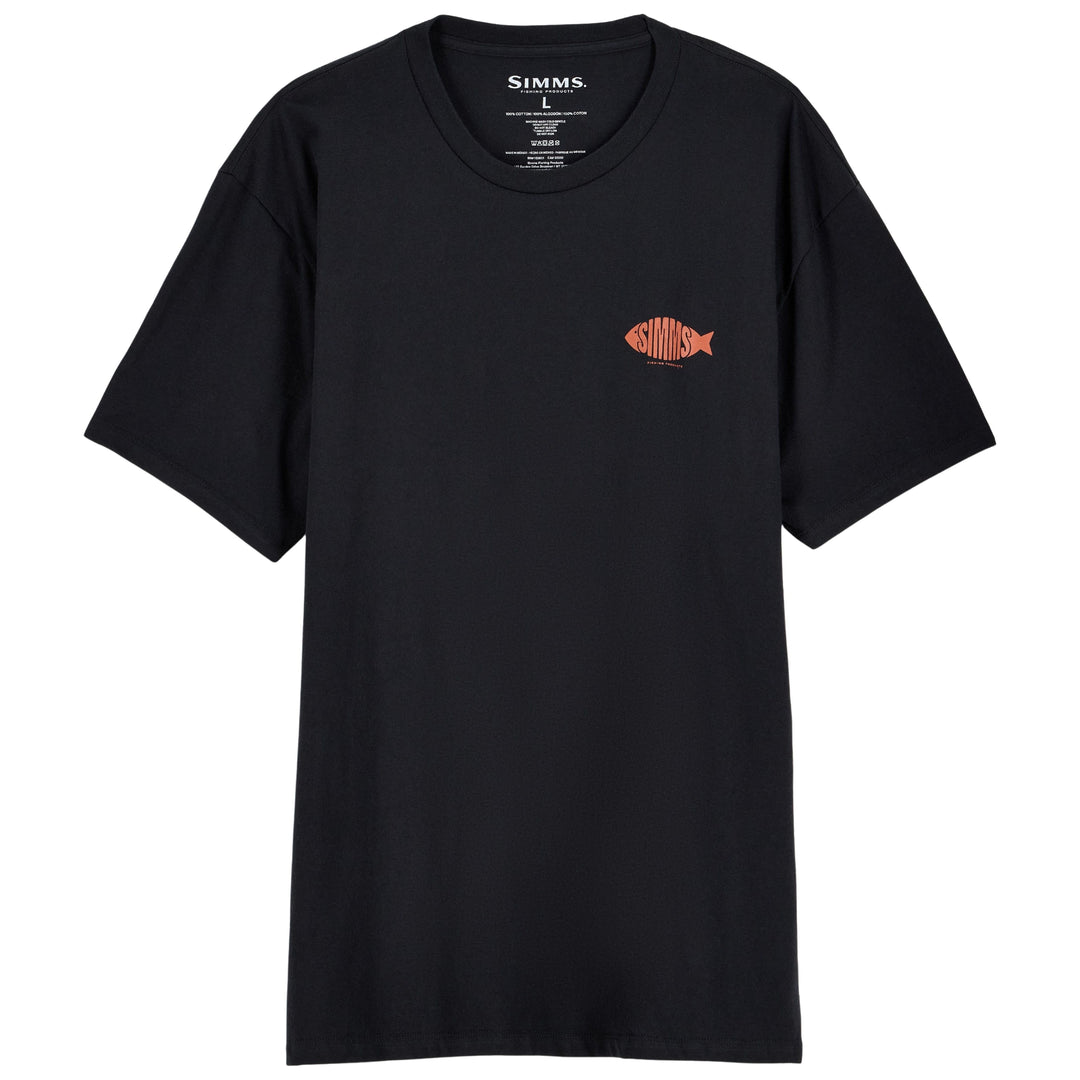 Simms Men's Logofish T-Shirt Black Image 02