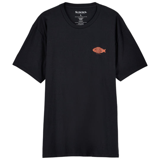 Simms Men's Logofish T-Shirt Black Image 02