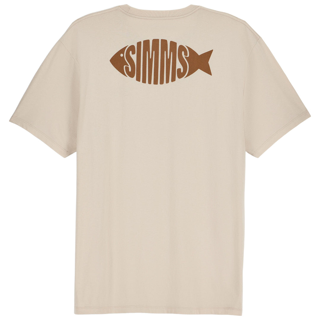 Simms Men's Logofish T-Shirt Natural Image 01