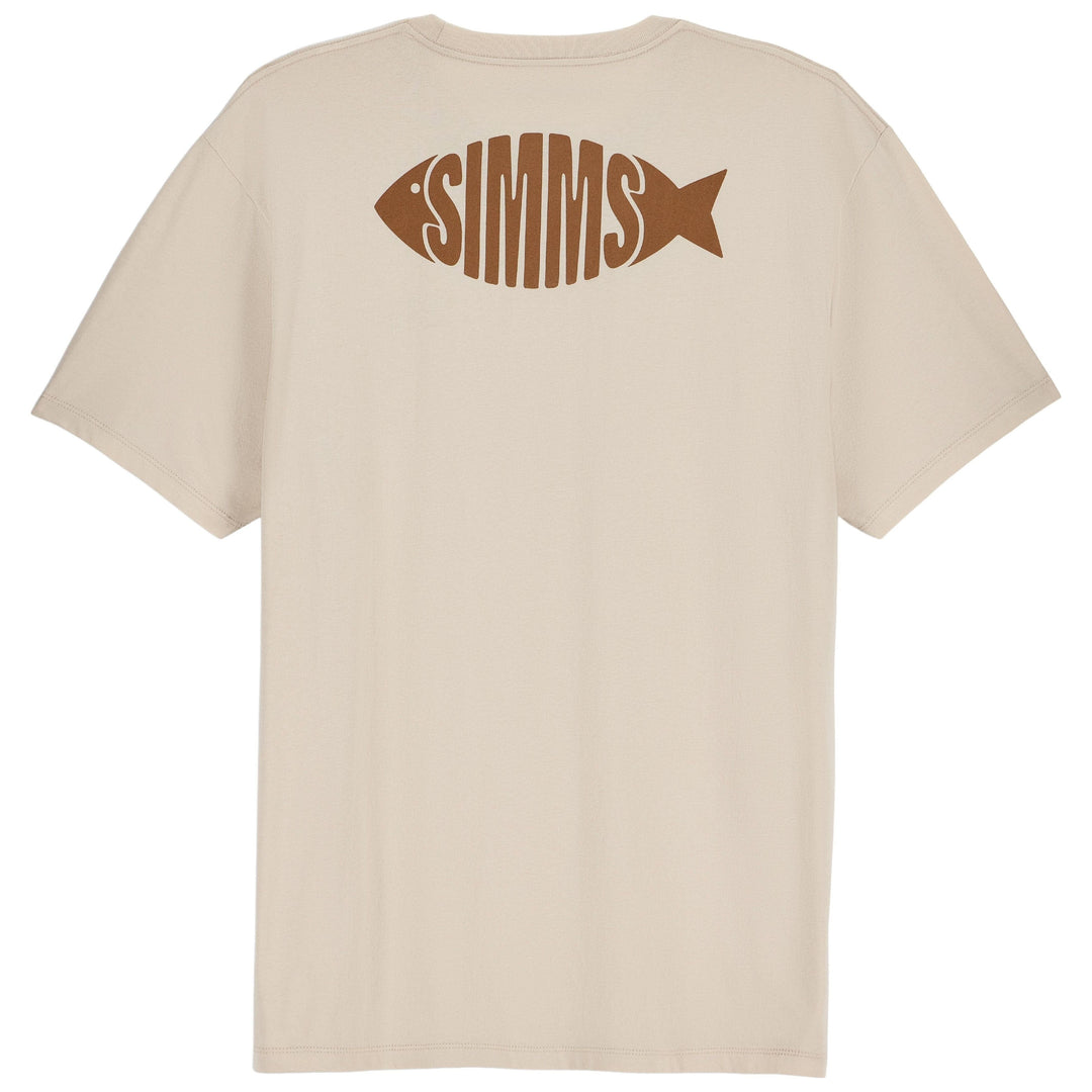 Simms Men's Logofish T-Shirt Natural Image 01
