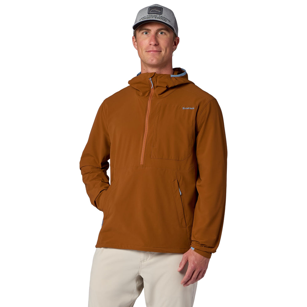 Simms Men's Rogue Flex Half-Zip Pullover Stonefly Image 02