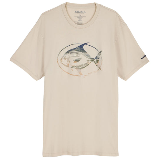 Simms Men's Salt Catch T-Shirt Natural Image 01