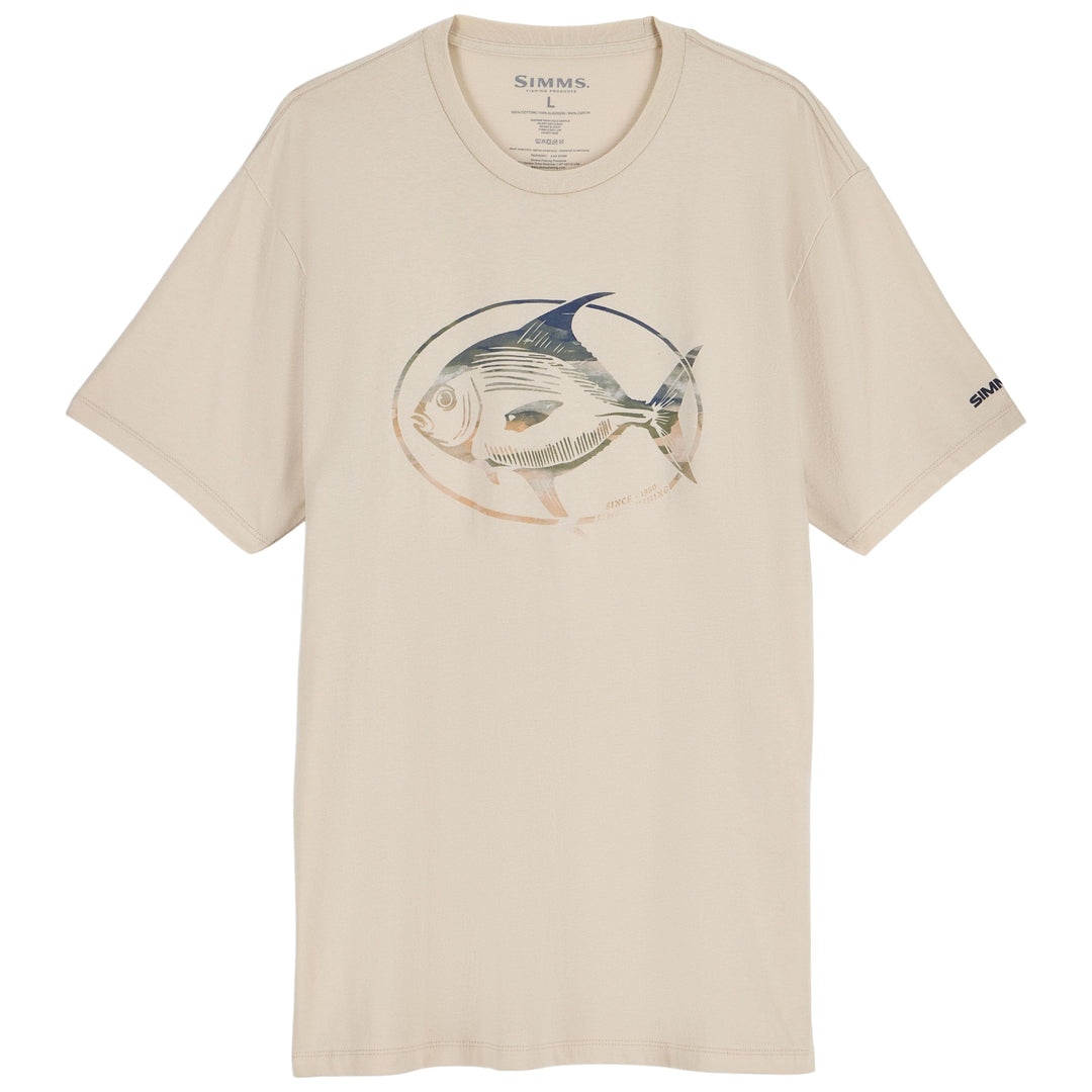 Simms Men's Salt Catch T-Shirt Natural Image 01