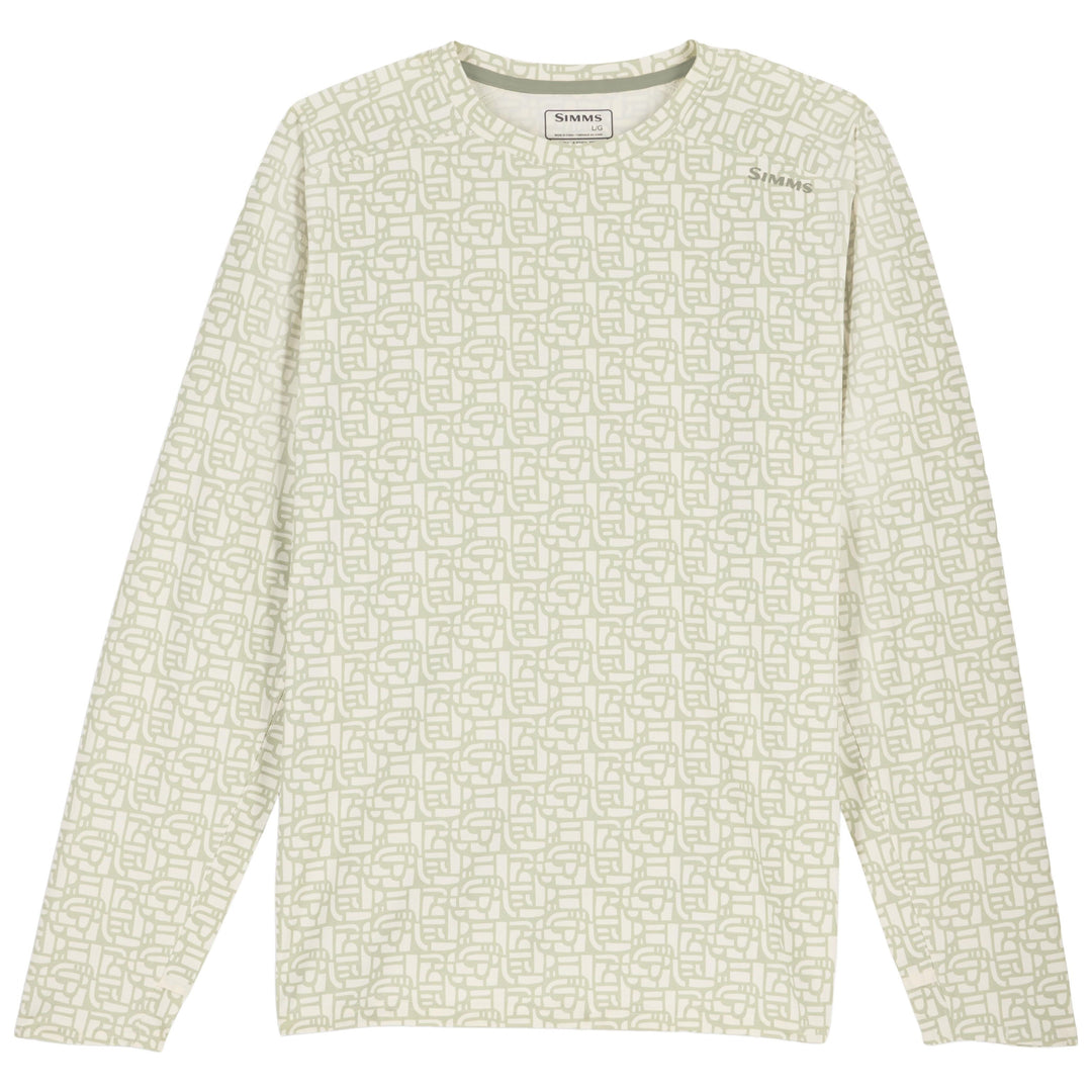 Simms Men's Solarflex Crew Block Pale Pine Image 01
