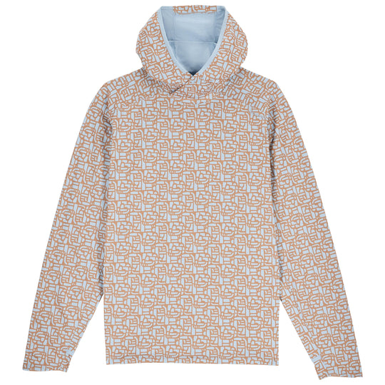 Simms Men's Solarflex Hoody Block Steel Blue Image 01