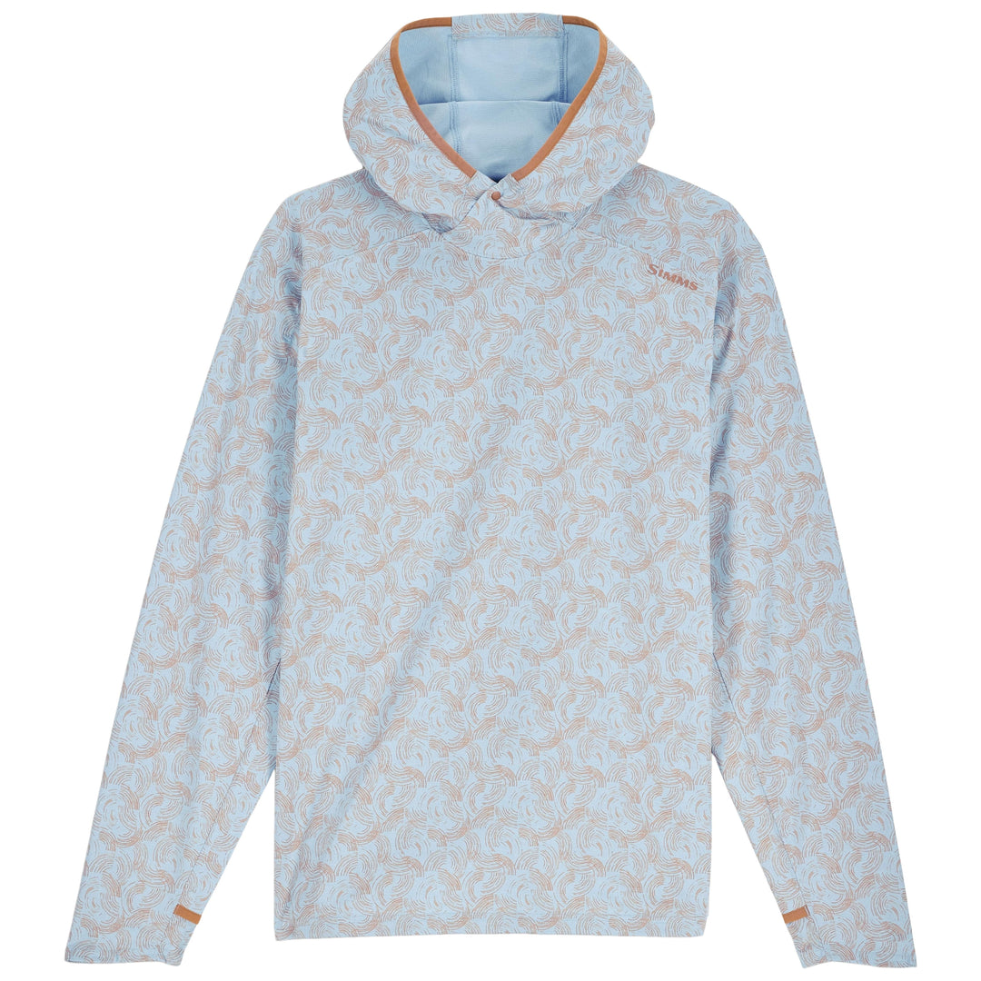 Simms Men's Solarflex Hoody Half Moon Steel Blue Image 01