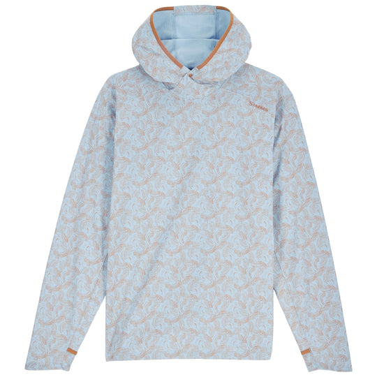 Simms Men's Solarflex Hoody Half Moon Steel Blue Image 01