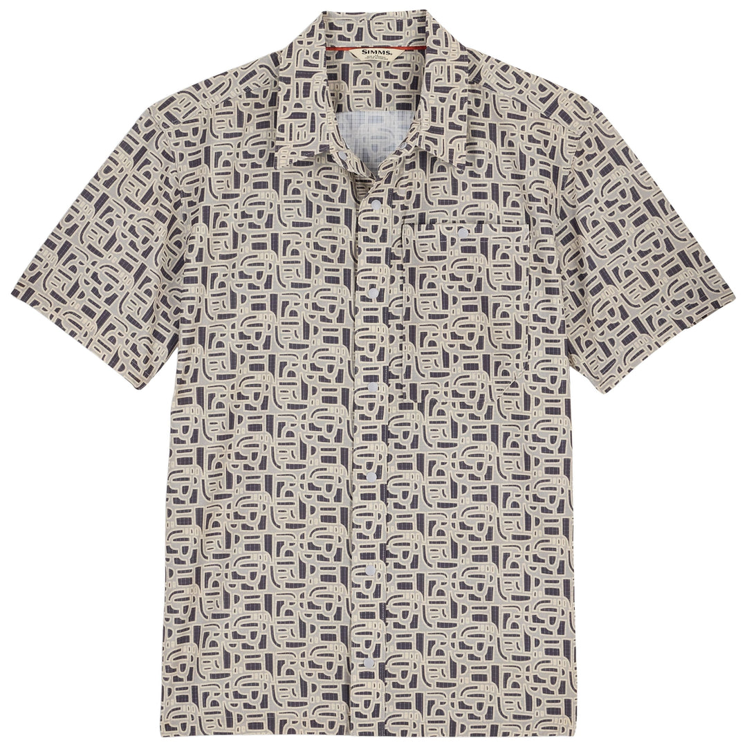Simms Men's Tailout Air SS Shirt Block Burnished Clay Image 01