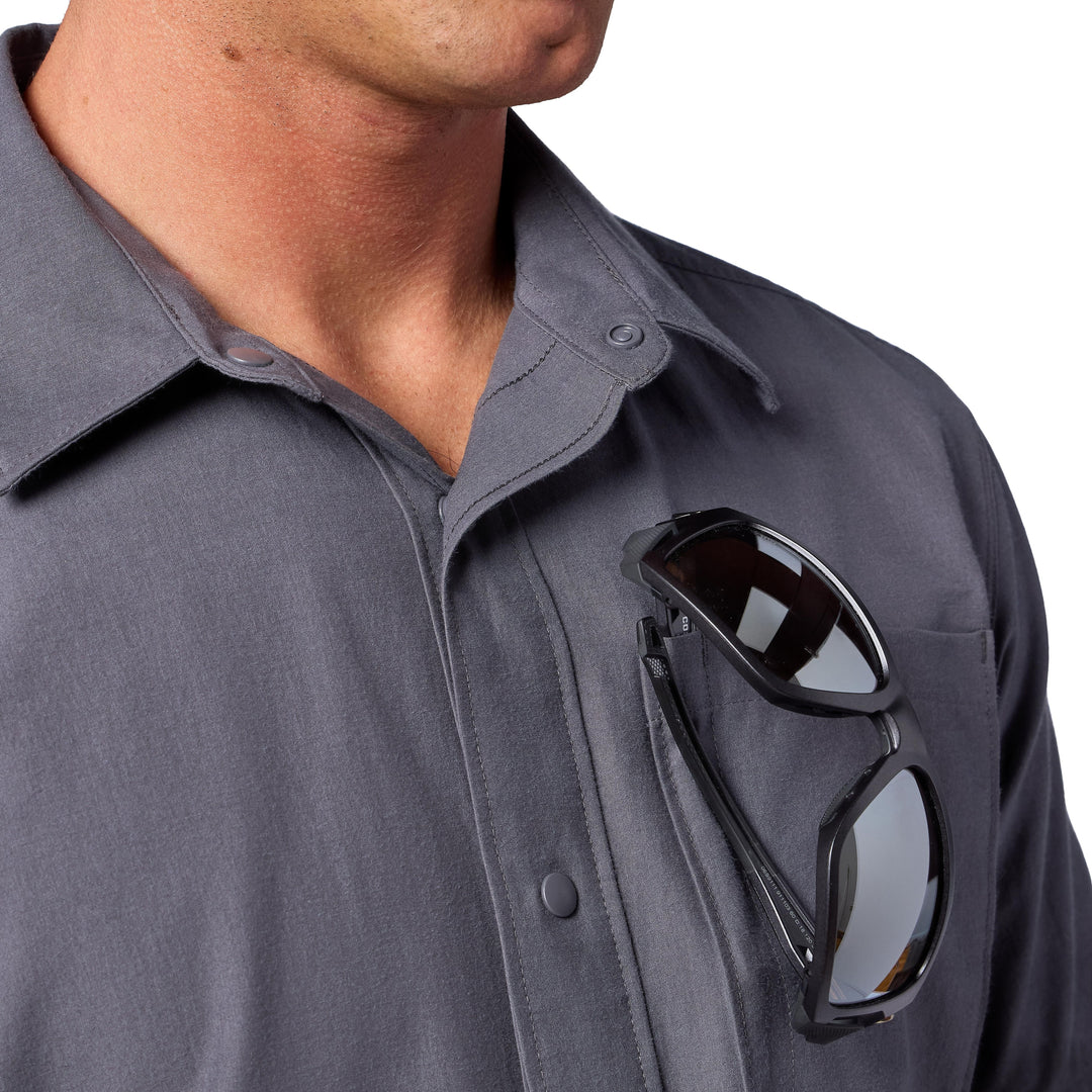 Simms Men's Tailout SS Shirt Tahitian Pearl Image 04