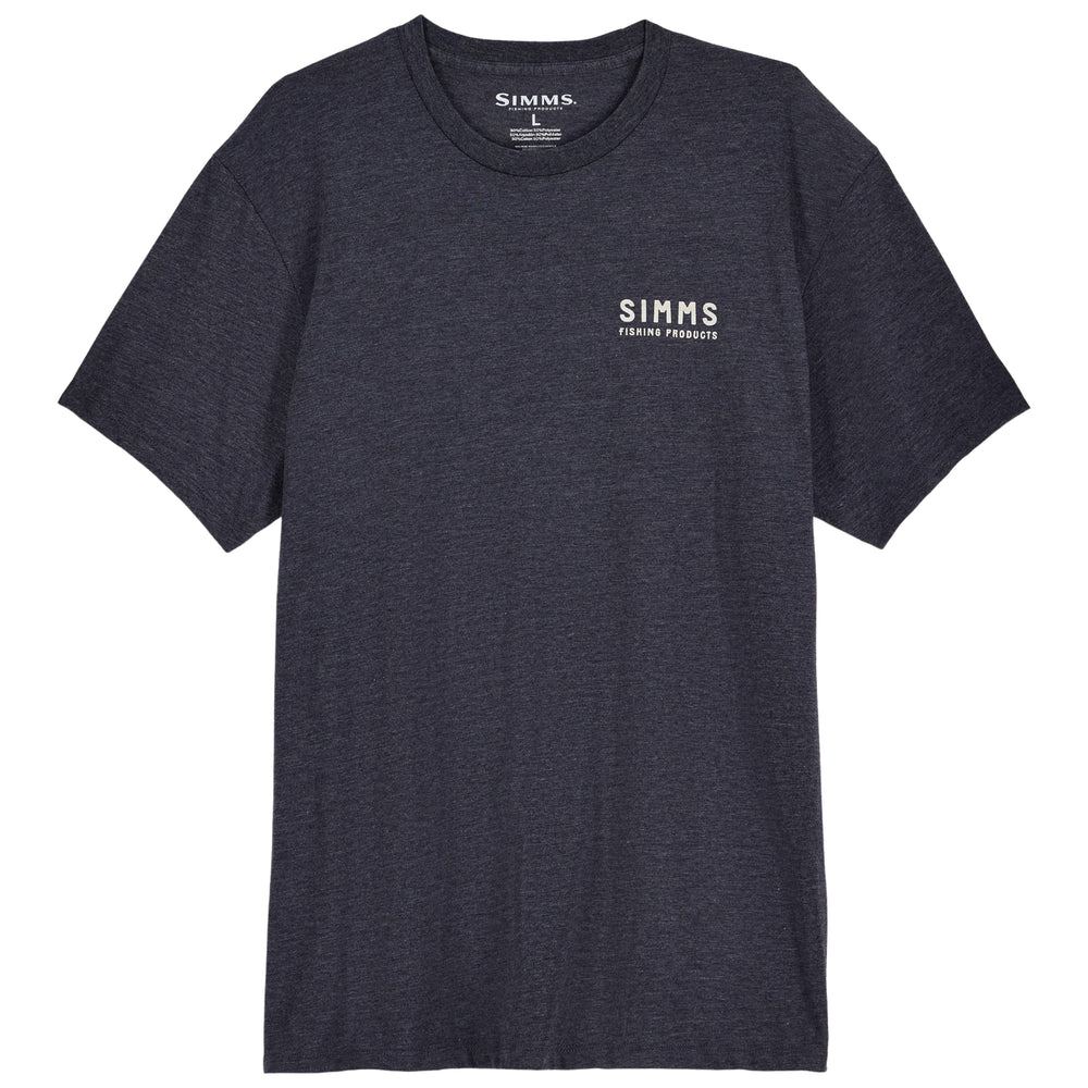 Simms Men's Woodland Leap T-Shirt Navy Image 02
