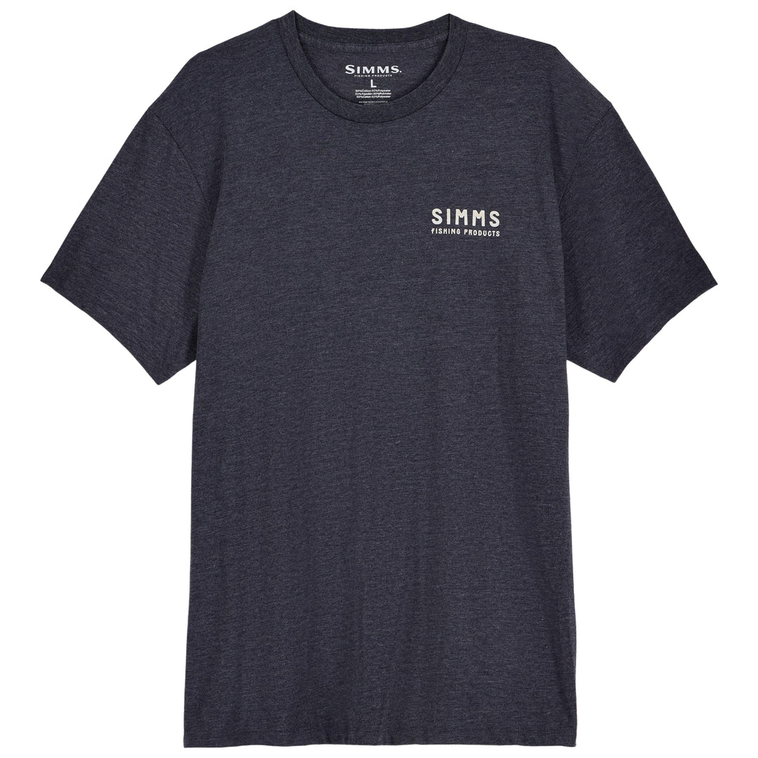 Simms Men's Woodland Leap T-Shirt Navy Image 02