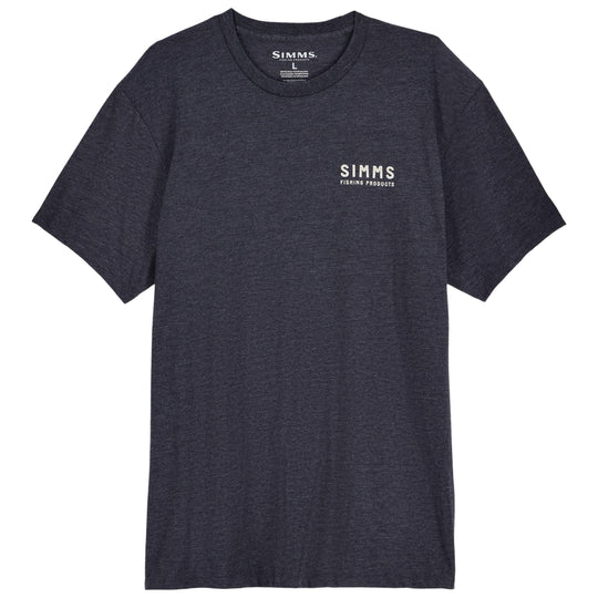 Simms Men's Woodland Leap T-Shirt Navy Image 02
