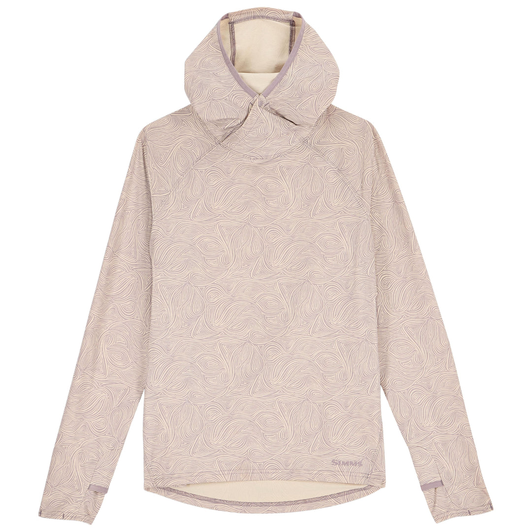 Simms Women's Solarflex Hoody Swirl Heron Image 01