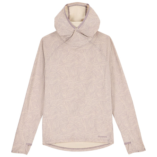 Simms Women's Solarflex Hoody Swirl Heron Image 01