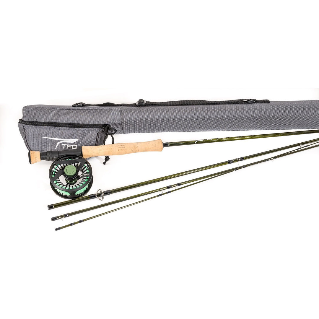 TFO Dispatch Fly Rod & Reel Kit Fighting Butt Handle Image 02