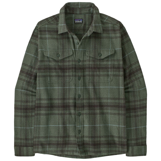 Patagonia Men's Fjord Flannel Shirt Dissolve: Treeline Green Image 01