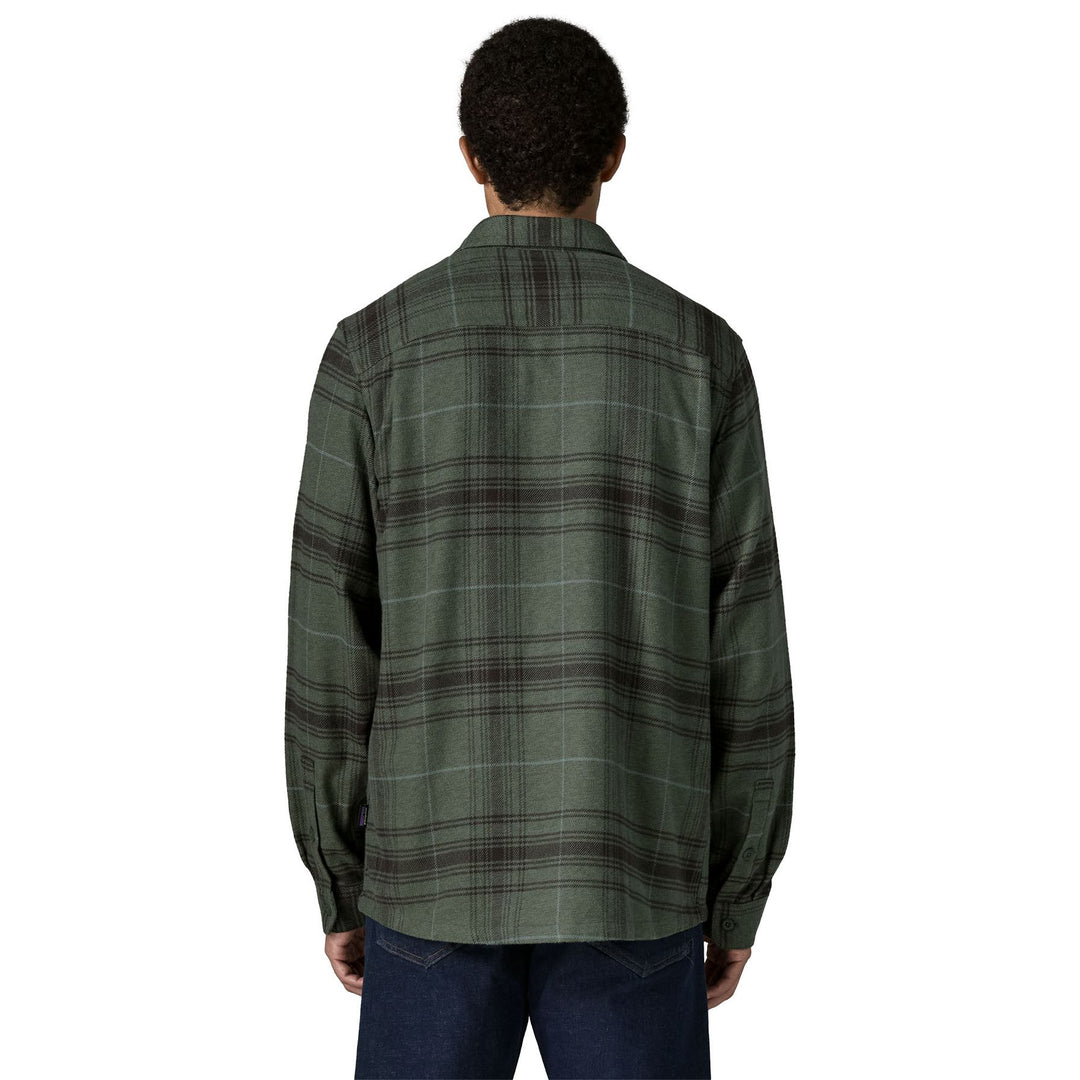 Patagonia Men's Fjord Flannel Shirt Dissolve: Treeline Green Image 04