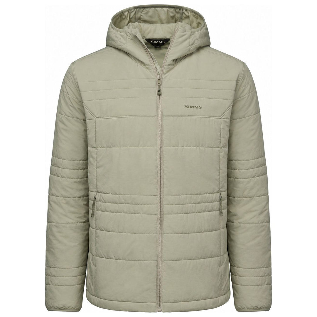 Simms Men's Fall Run Hooded Jacket Pale Pine Image 01