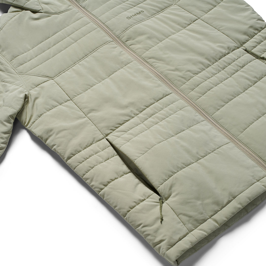 Simms Men's Fall Run Hooded Jacket Pale Pine Image 09
