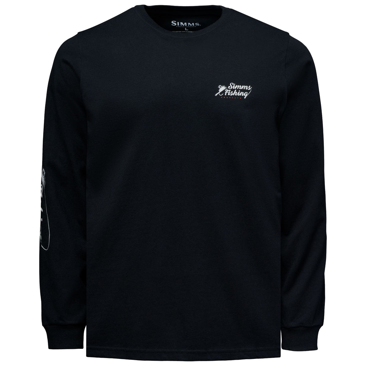 Simms Men's Fly LS Shirt Black Image 01