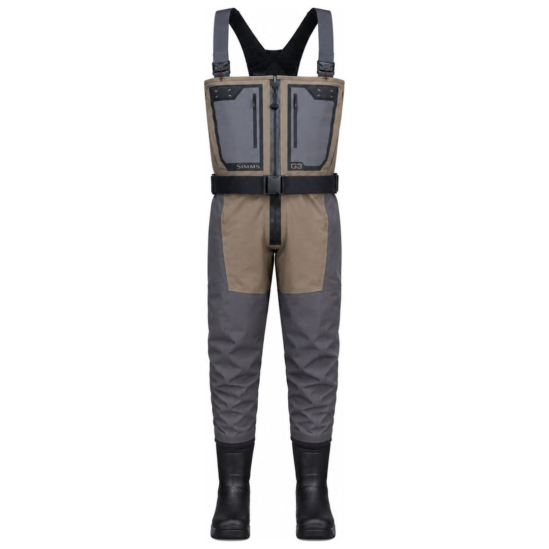 Simms Men's G3Z Pro Bootfoot Wader - Rubber Dark Elkhorn Image 01