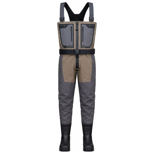 Simms Men's G3Z Pro Bootfoot Wader - Rubber Dark Elkhorn Image 01