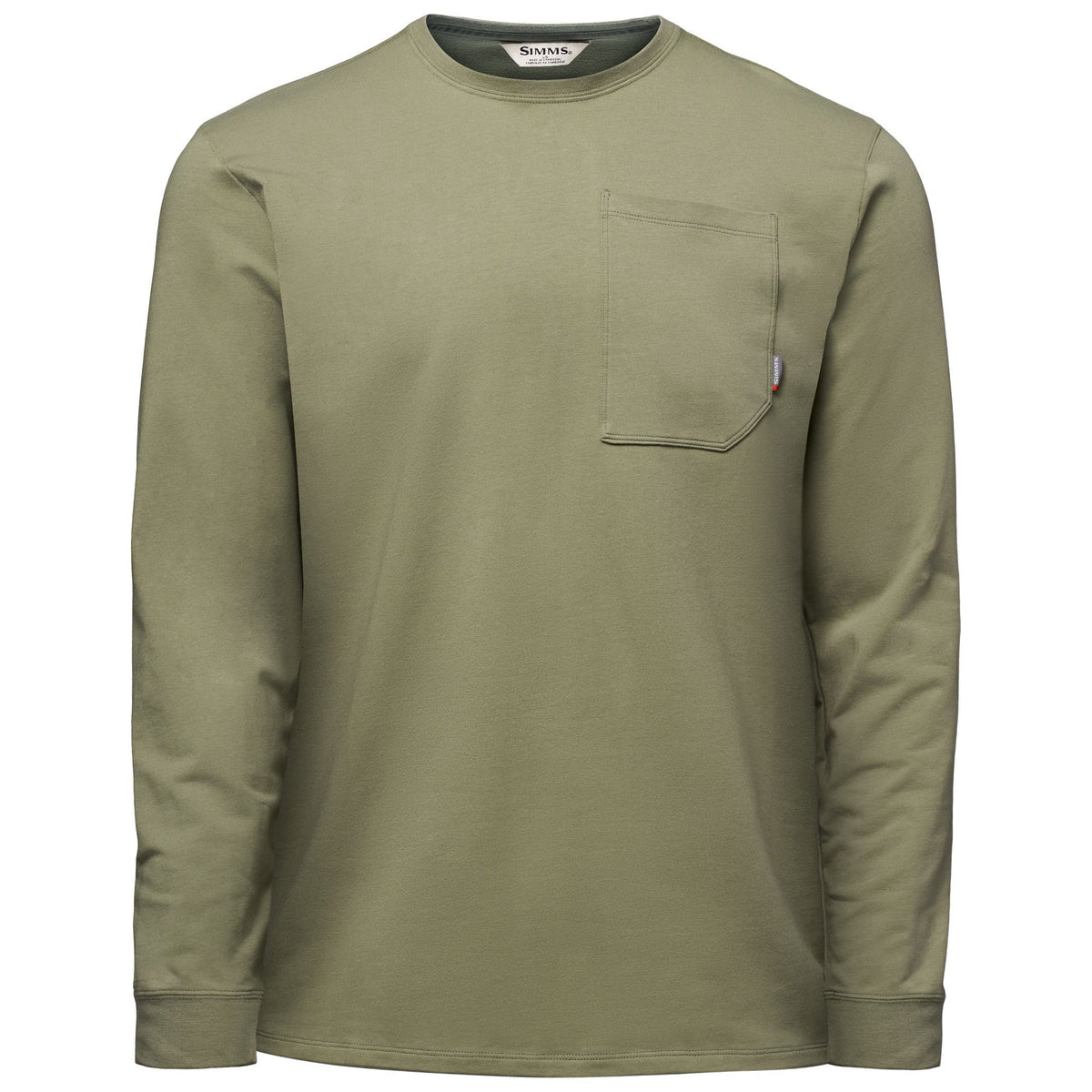 Simms Men's Harbor LS Crew Willow Image 01
