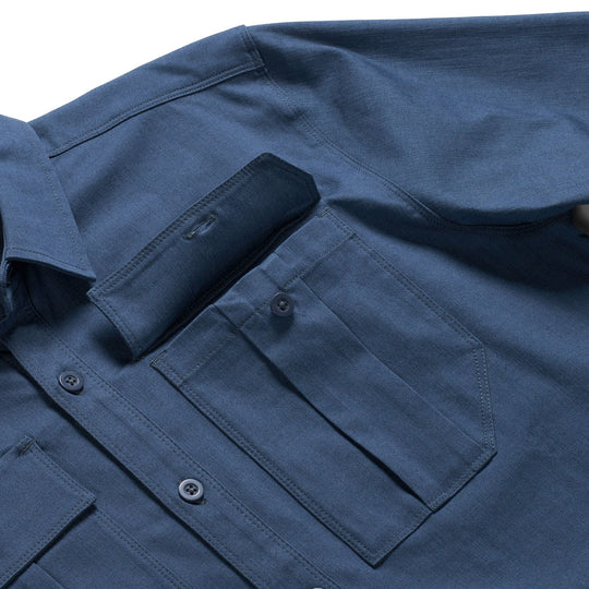 Simms Men's Harbor Work Shirt Selvedge Image 04