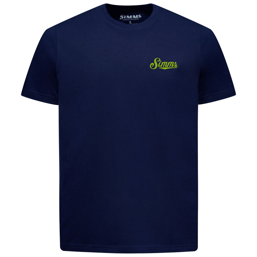 Simms Men's Lefty Deceiver T-Shirt Classic Blue Image 02
